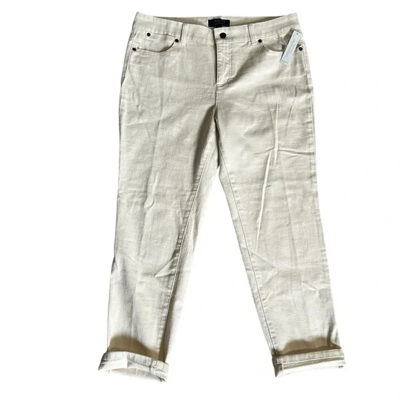 Talbots Simply Flattering 5 Pocket Jeans in Natural - Picture 3 of 6